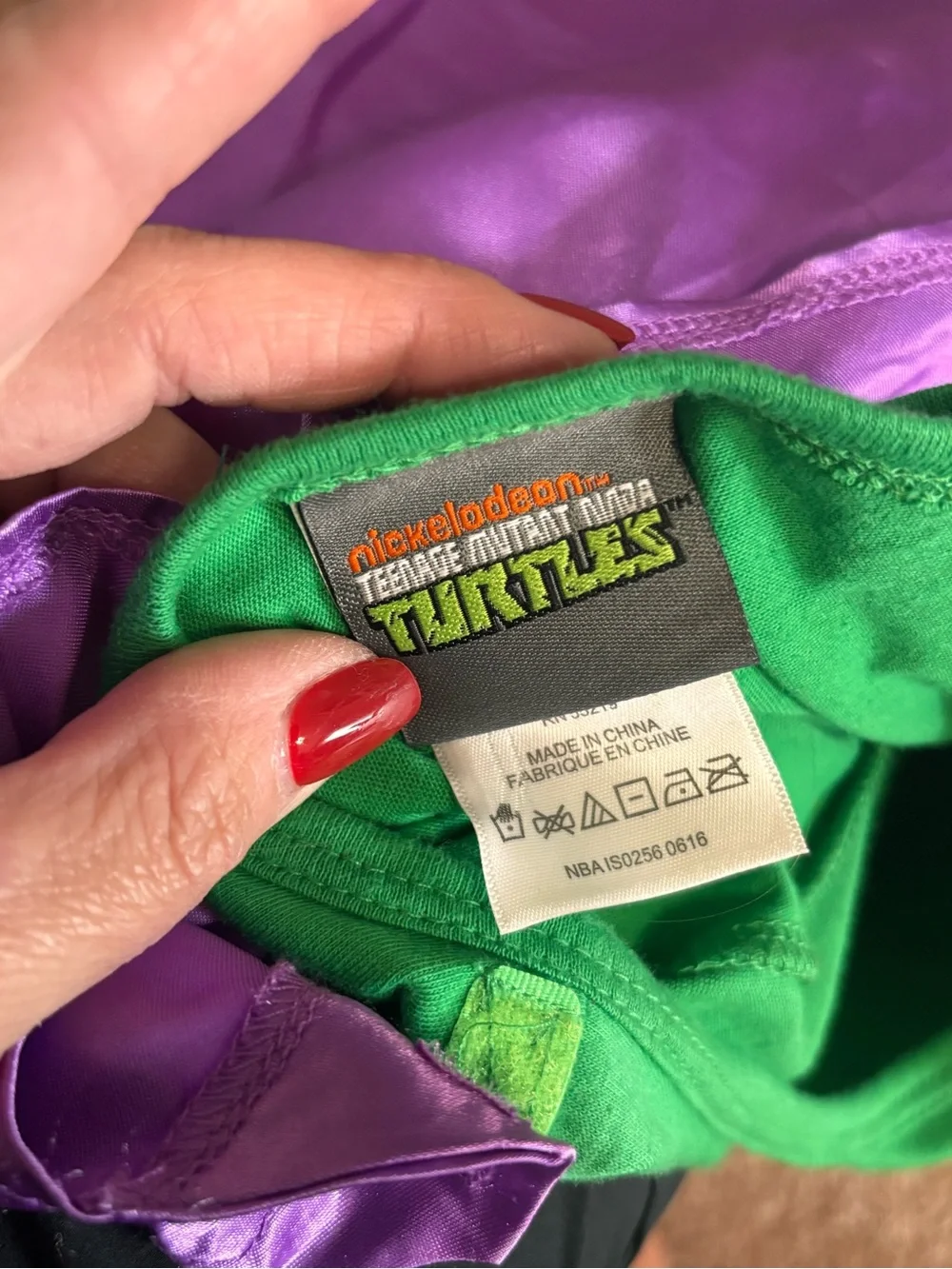 Teenage Mutant Ninja Turtles Donatello Costume Dress Girls Size 7/8 Nickelodeon